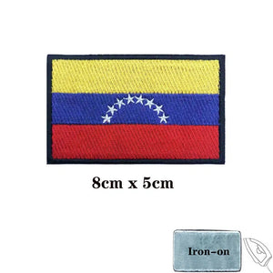 Venezuela Flag Patch - Iron On/Hook & Loop Patch