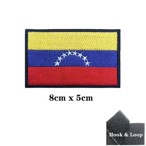 Venezuela Flag Patch - Iron On/Hook & Loop Patch