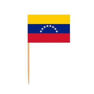 Venezuela Flag Toothpicks - Cupcake Toppers (100Pcs)