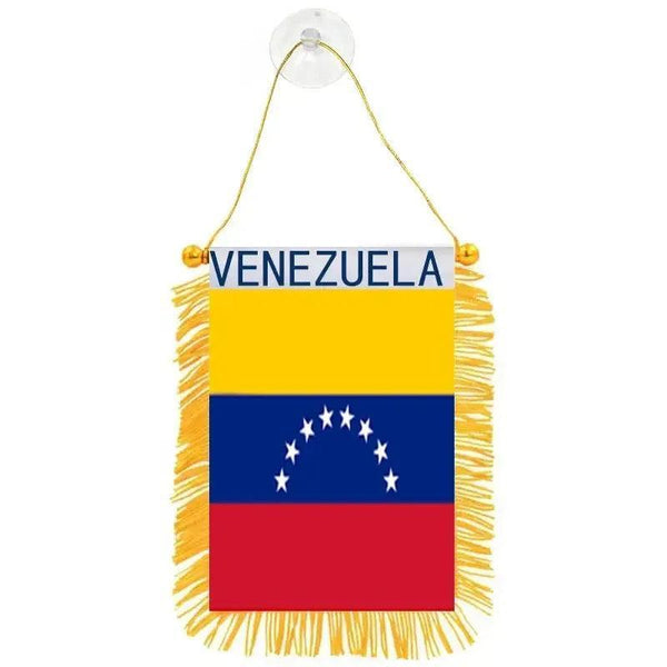 Venezuela Hanging Flag for Car - Small Rearview Mirror Flag