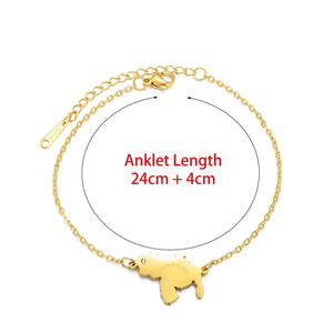 Venezuela Map Anklet