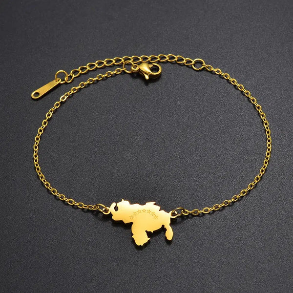 Venezuela Map Anklet