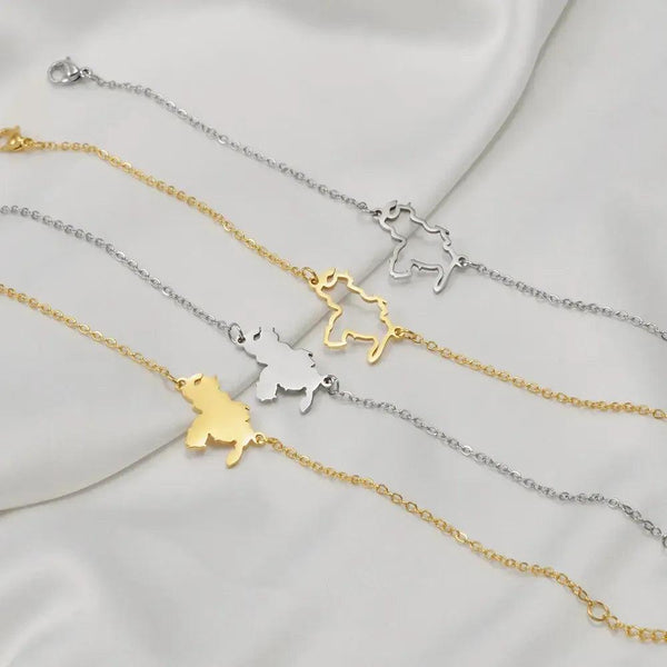Venezuela Map Bracelet