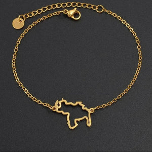 Venezuela Map Bracelet