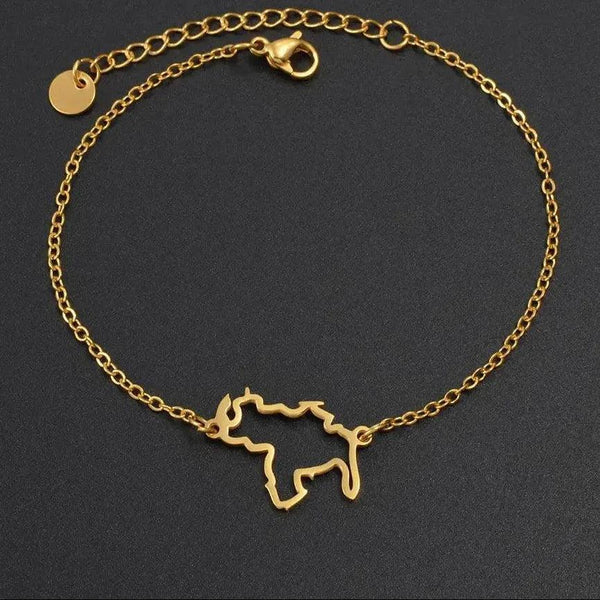 Venezuela Map Bracelet