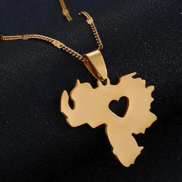 Venezuela Map Necklace