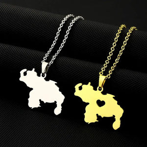 Venezuela Map Necklace