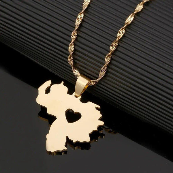 Venezuela Map Necklace