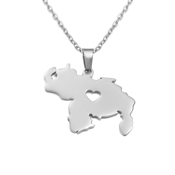 Venezuela Map Necklace