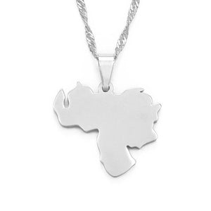 Venezuela Map Necklace