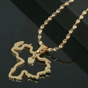 Venezuela Map Necklace