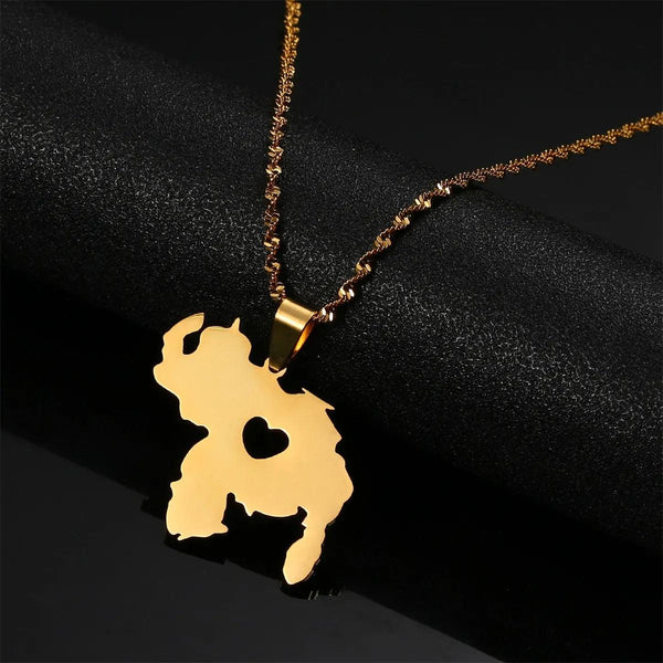 Venezuela Map Necklace