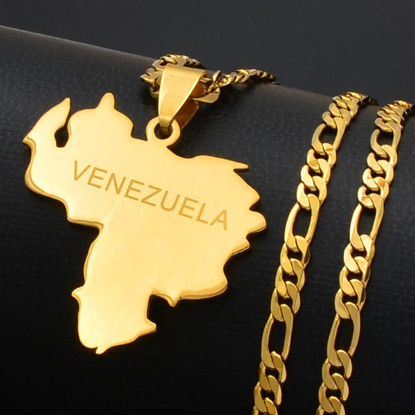 Venezuela Map Necklace