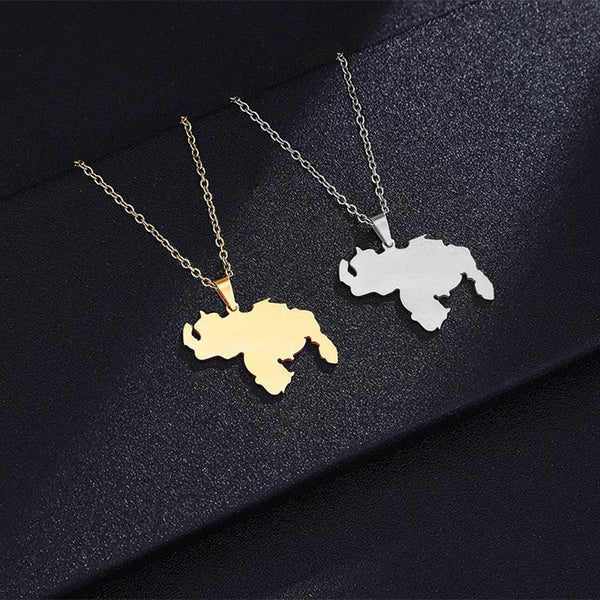 Venezuela Map Necklace