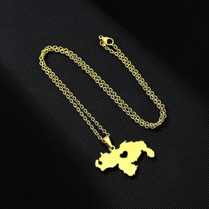 Venezuela Map Necklace