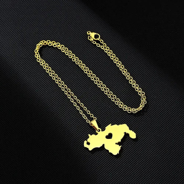 Venezuela Map Necklace
