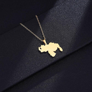 Venezuela Map Necklace