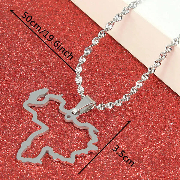 Venezuela Map Necklace