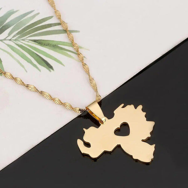 Venezuela Map Necklace