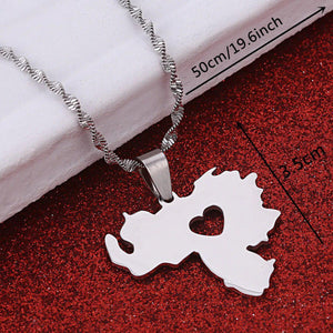 Venezuela Map Necklace