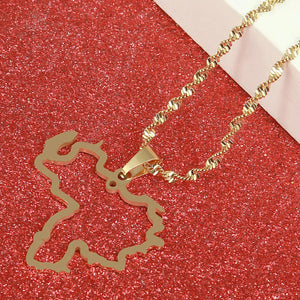 Venezuela Map Necklace