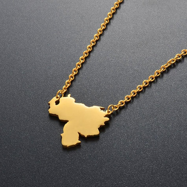 Venezuela Map Necklace