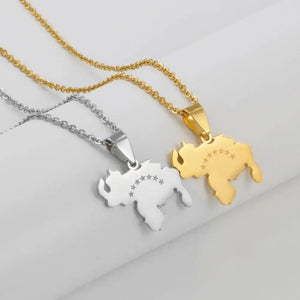Venezuela Map Necklace