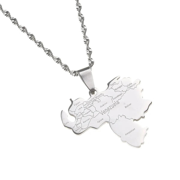 Venezuela Map Necklace