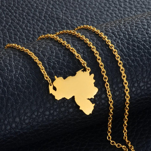 Venezuela Map Necklace