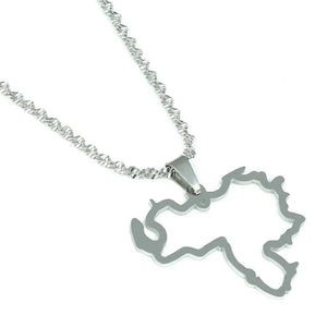 Venezuela Map Necklace