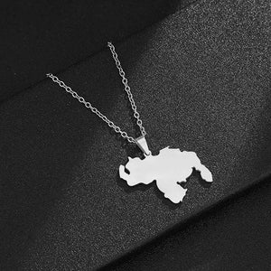 Venezuela Map Necklace