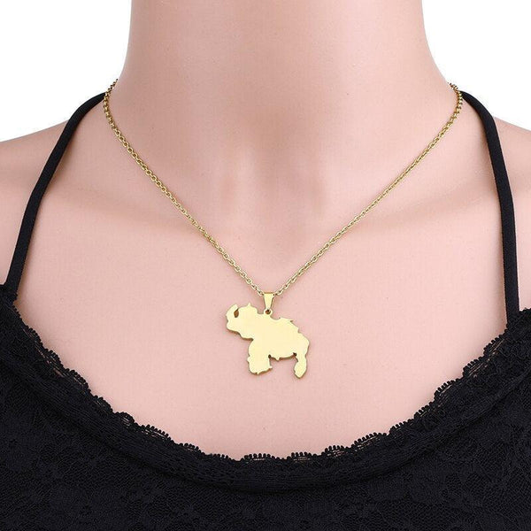 Venezuela Map Necklace