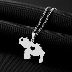 Venezuela Map Necklace