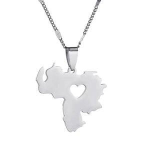 Venezuela Map Necklace