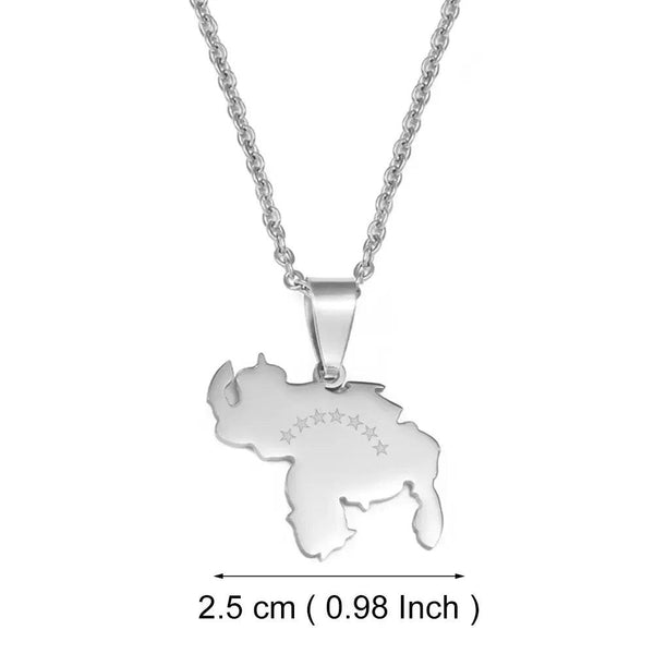 Venezuela Map Necklace