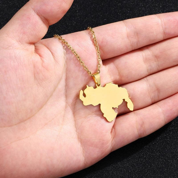 Venezuela Map Necklace