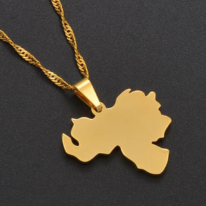 Venezuela Map Necklace