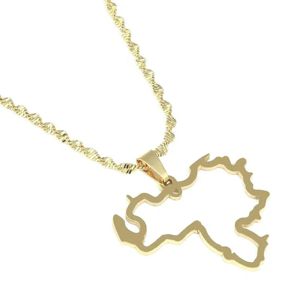 Venezuela Map Necklace