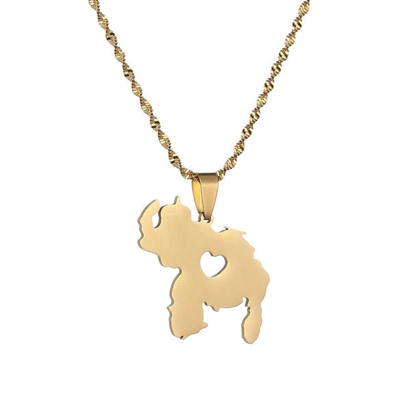 Venezuela Map Necklace