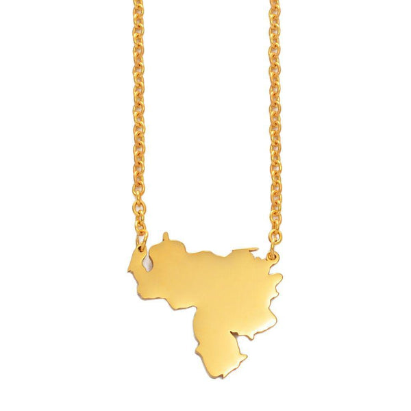 Venezuela Map Necklace