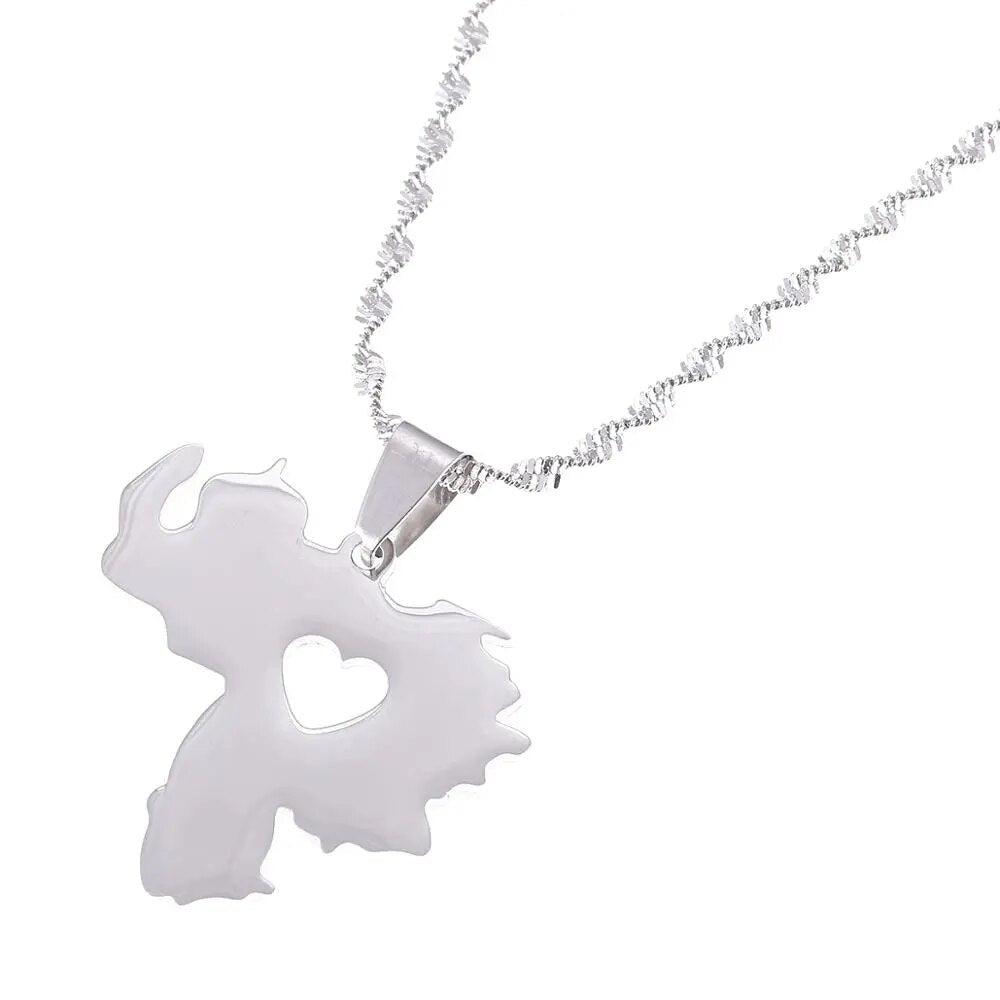 Venezuela Map Necklace