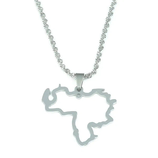 Venezuela Map Necklace