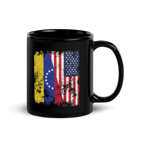 Venezuela USA Flag - Half American Mug