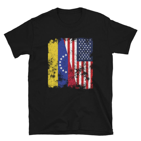 Venezuela USA Flag - Half American T-Shirt