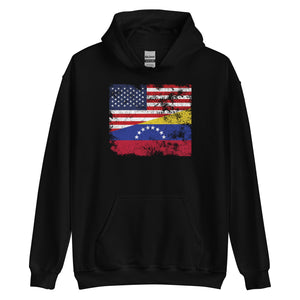 Venezuela USA Flag Hoodie