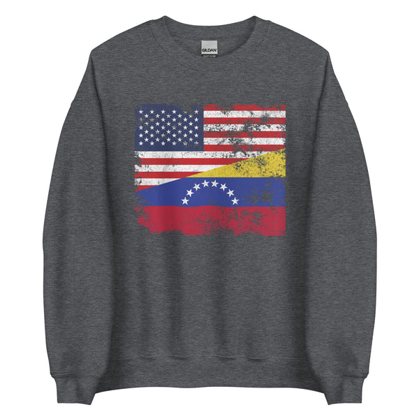 Venezuela USA Flag Sweatshirt