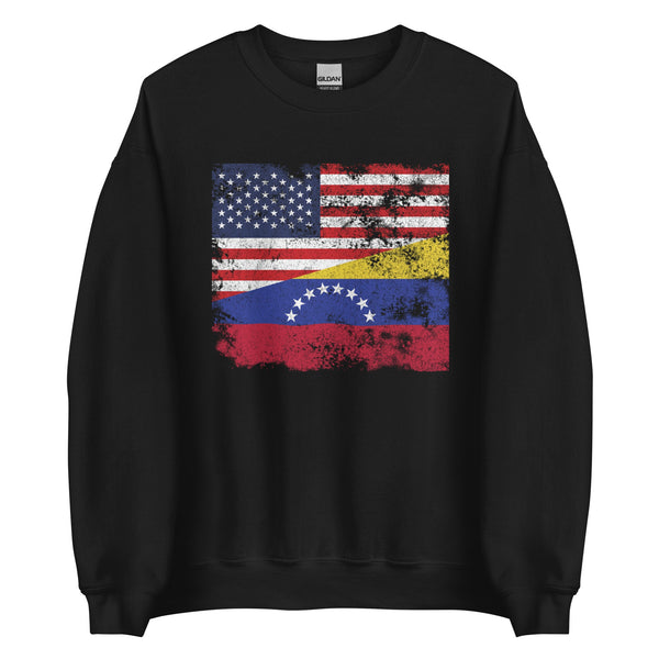 Venezuela USA Flag Sweatshirt