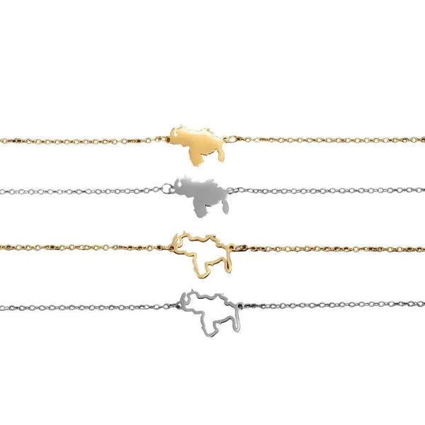 Venezuela Map Bracelet