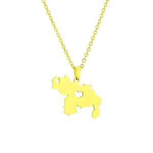 Venezuela Map Necklace