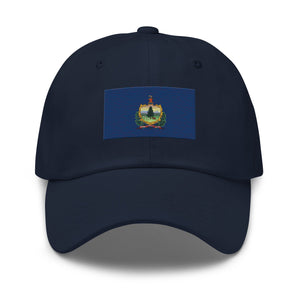 Vermont State Flag Cap - Adjustable Embroidered Dad Hat